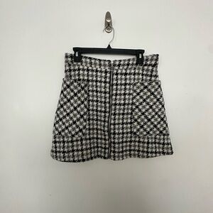 HYFVE Black and White Mini A-line Skirt